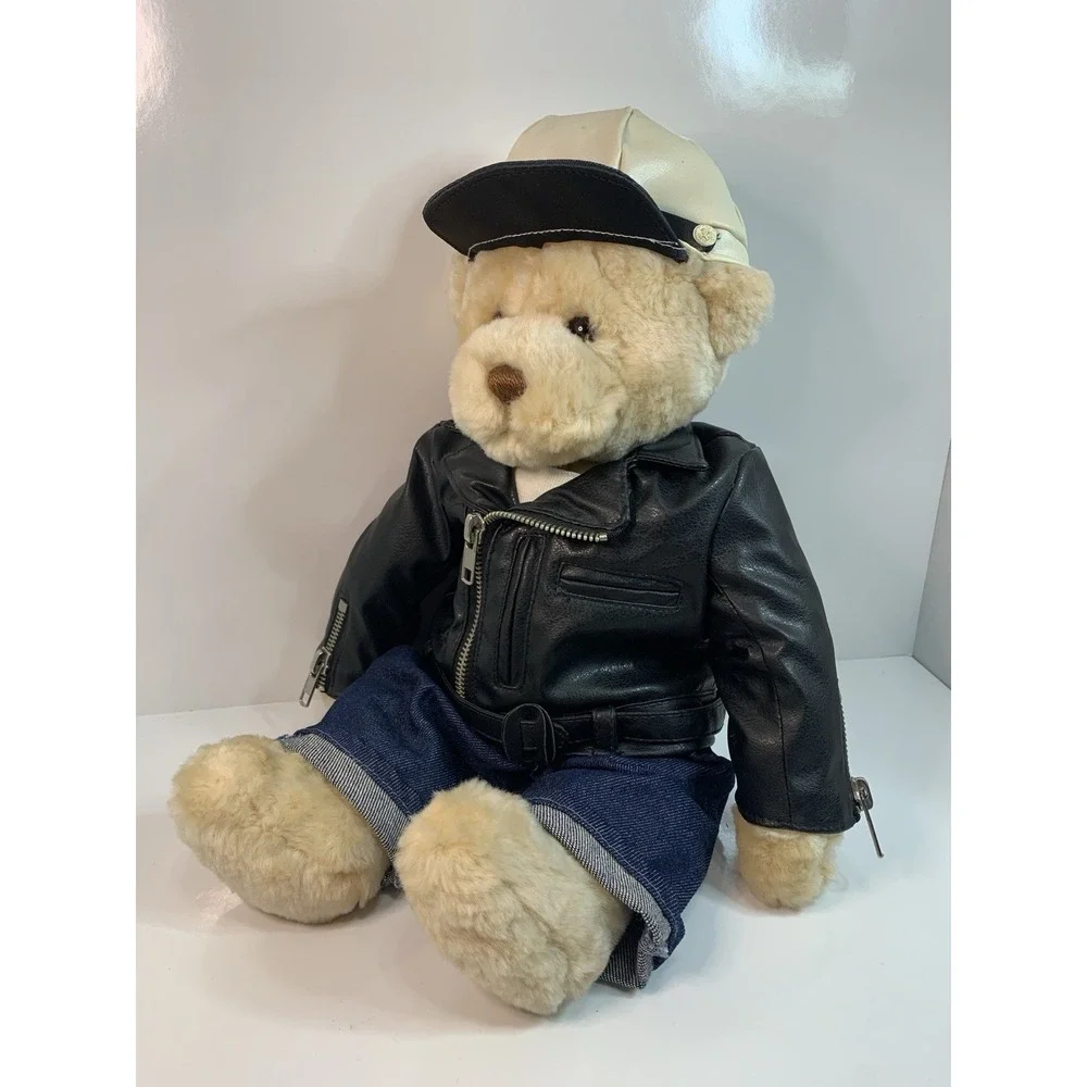 GUND James # 42457 Plush Bear With Removable Moto Jacket Outfit Soft Cuddly Rare - Picture 5 of 16